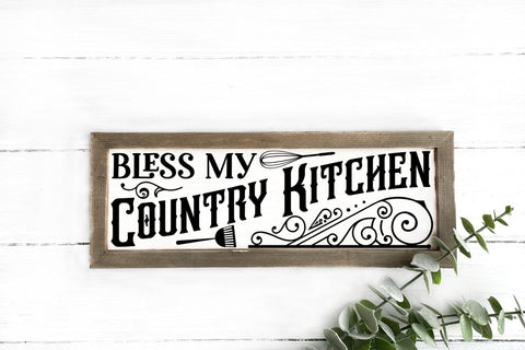 Bless My Country Kitchen - Vintage Kitchen Sign SVG SVG CraftLabSVG 