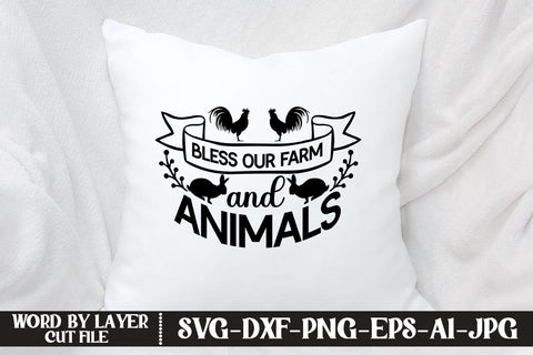 Bless Our Farm And Animals SVG CUT FILE SVG MStudio 