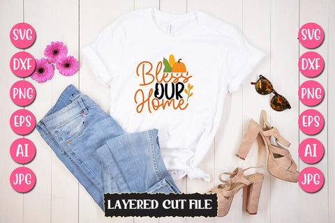Bless Our Home SVG Cut File SVG Newmockups 