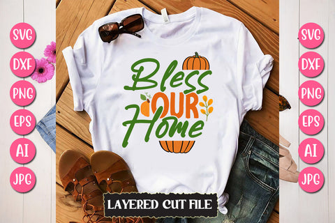 Bless Our Home SVG Cut File SVG Newmockups 