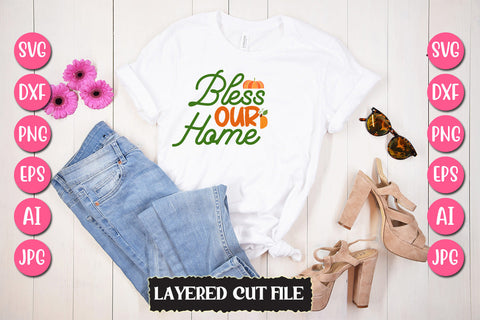 Bless Our Home SVG Cut File SVG Newmockups 