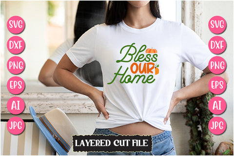 Bless Our Home SVG Cut File SVG Newmockups 