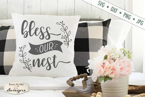 Bless Our Nest - Banner SVG SVG Ewe-N-Me Designs 
