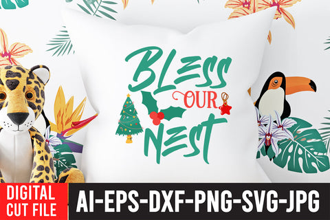 Bless Our Nest SVG Cut File SVG BlackCatsMedia 