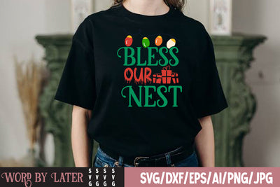Bless Our Nest SVG Cut File SVG BlackCatsMedia 