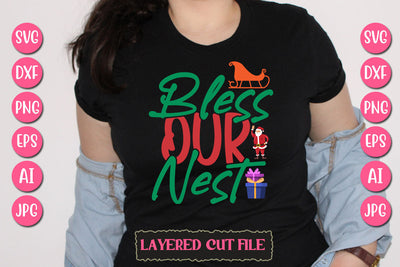 Bless Our Nest SVG Cut File SVG Newmockups 