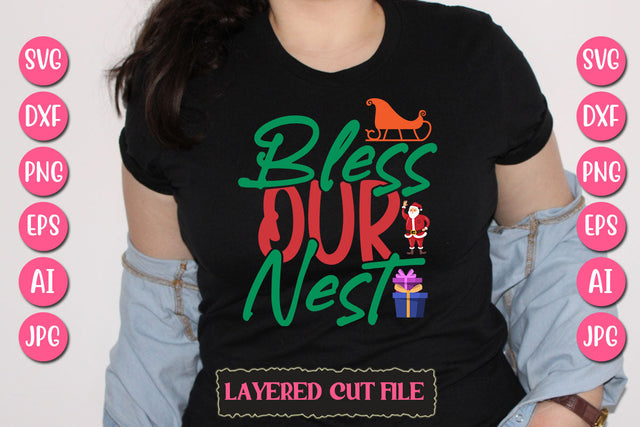 Bless Our Nest SVG Cut File SVG Newmockups 