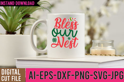 Bless Our nest SVG Design SVG BlackCatsMedia 