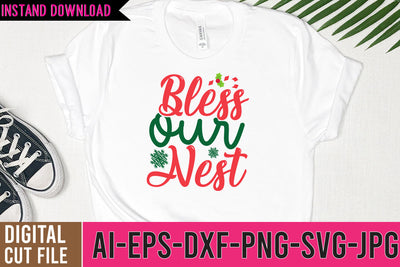 Bless Our nest SVG Design SVG BlackCatsMedia 