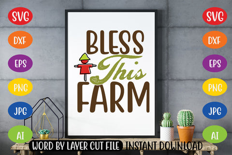 Bless This Farm SVG CUT FILE SVG MStudio 