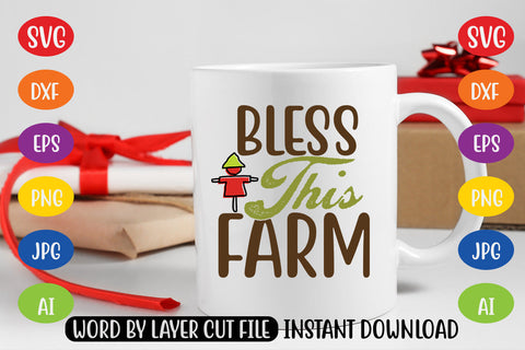 Bless This Farm SVG CUT FILE SVG MStudio 