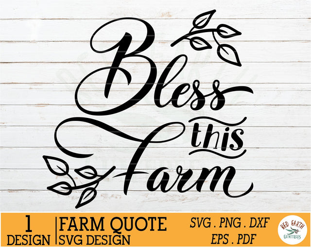 Bless this farm svg,bless this farmhouse sign making svg SVG Redearth and gumtrees 