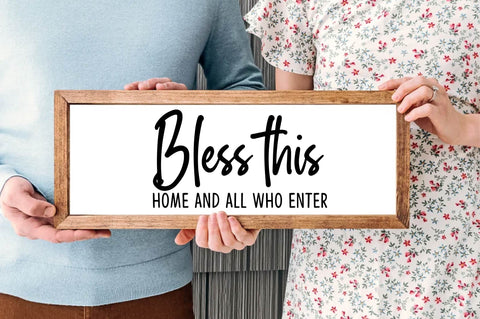 Bless this home and all who enter SVG designartist 