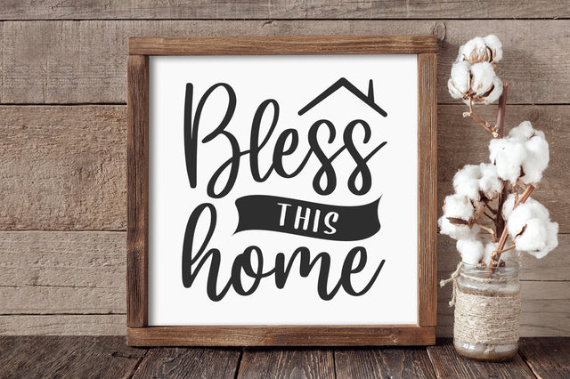 Bless This Home, Farmhouse Sign SVG SVG futivesvg 