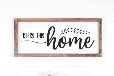 Bless This Home, Farmhouse Sign SVG SVG futivesvg 