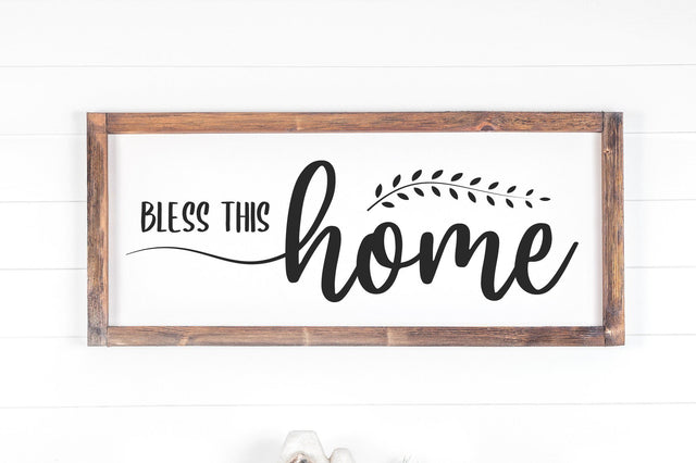 Bless This Home, Farmhouse Sign SVG SVG futivesvg 