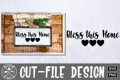 Bless this home SVG Cut file|wood sign SVG SVG Last Frontier Design Co. 