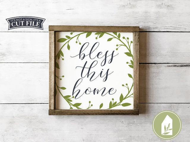 Bless this home SVG | Family SVG | Rustic Sign Design SVG LilleJuniper 