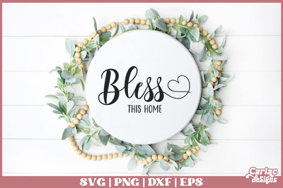 Bless this Home SVG | Home Sign SVG SVG Carla C Designs 