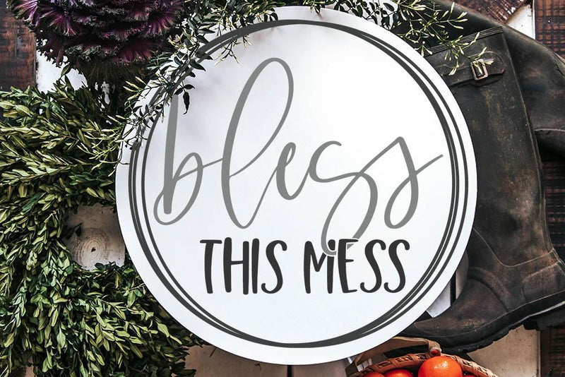 Bless This Mess - Farmhouse Sign SVG and more! SVG So Fontsy Design Shop 