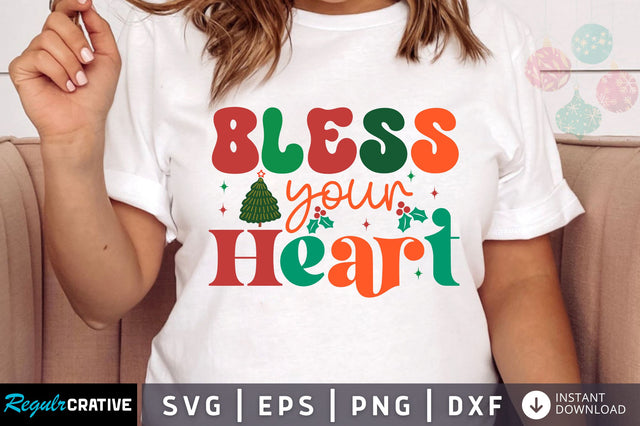 Bless your heart SVG Design SVG Regulrcrative 