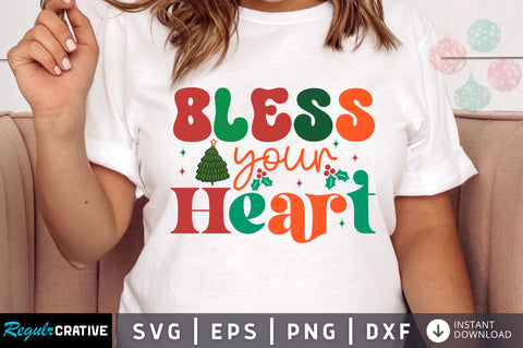 Bless your heart SVG Design SVG Regulrcrative 