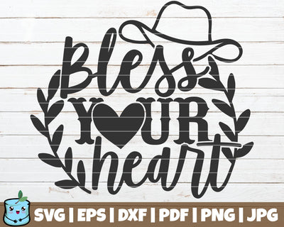 Bless Your Heart SVG MintyMarshmallows 
