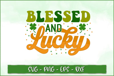 Blessed and lucky Retro SVG SVG Shetara Begum 