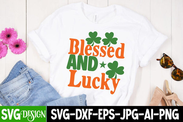 Blessed And Lucky SVG Cut File SVG BlackCatsMedia 