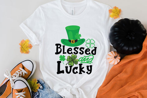 Blessed And Lucky SVG Cut File,Blessed And Lucky SVG Design SVG BlackCatsMedia 