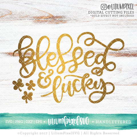 Blessed and Lucky SVG Lilium Pixel SVG 