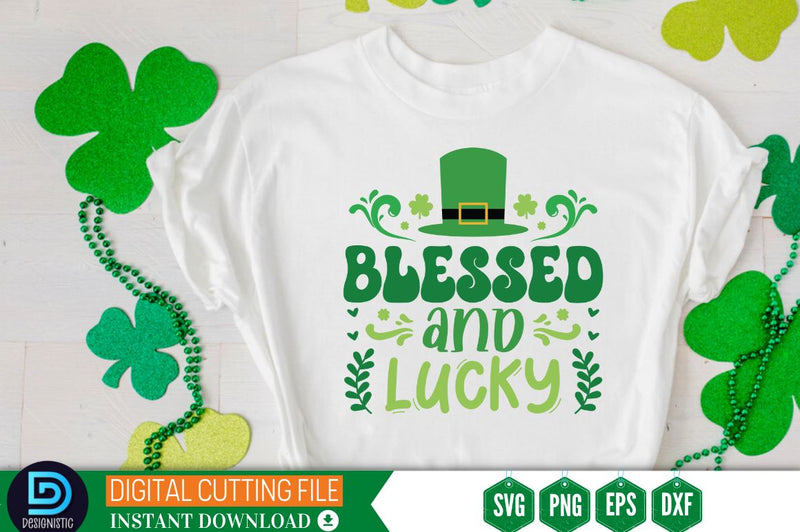 Blessed and lucky SVG SVG DESIGNISTIC 