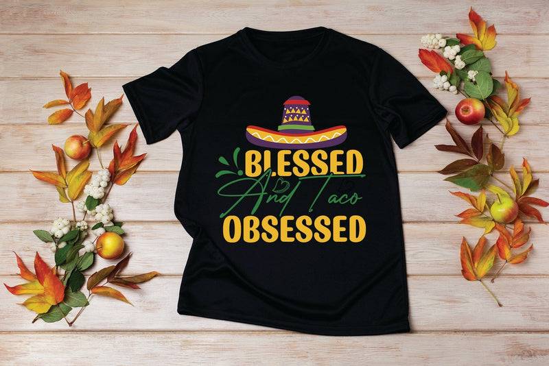 Blessed And Taco Obsessed SVG MStudio 