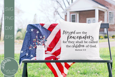 Blessed Are The Peacemakers Svg-Religious Svg SVG Linden Valley Designs 