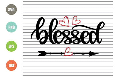 Blessed Arrow Heart Svg Png Dxf Eps File SVG Artstoredigital 