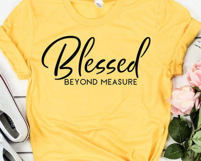 Blessed Beyond Measure SVG - Christian SVG - Inspirational SVG SVG She Shed Craft Store 