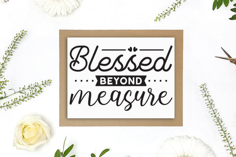 Blessed Beyond Measure, Thanksgiving Sign SVG SVG CraftLabSVG 