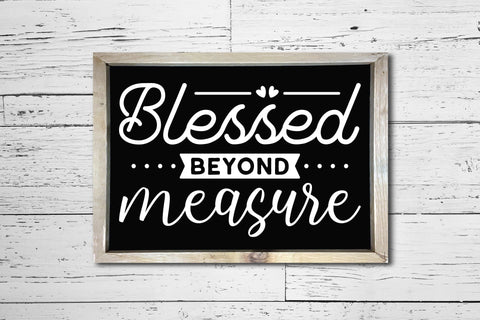 Blessed Beyond Measure, Thanksgiving Sign SVG SVG CraftLabSVG 