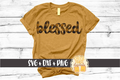 Blessed - Buffalo Plaid Thanksgiving SVG PNG DXF Cut Files SVG Cheese Toast Digitals 