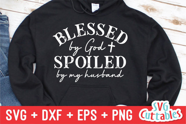 Blessed by God svg - Faith svg - Quote - svg - dxf - eps - png - Christian - Inspirational - Silhouette - Cricut - Digital Cut File SVG Svg Cuttables 
