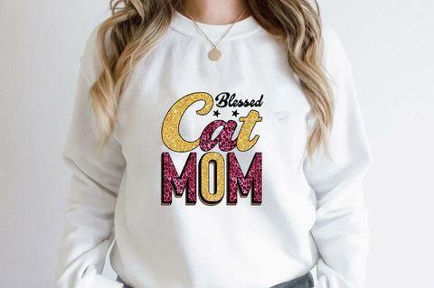 blessed cat mom Sublimation SVGArt 