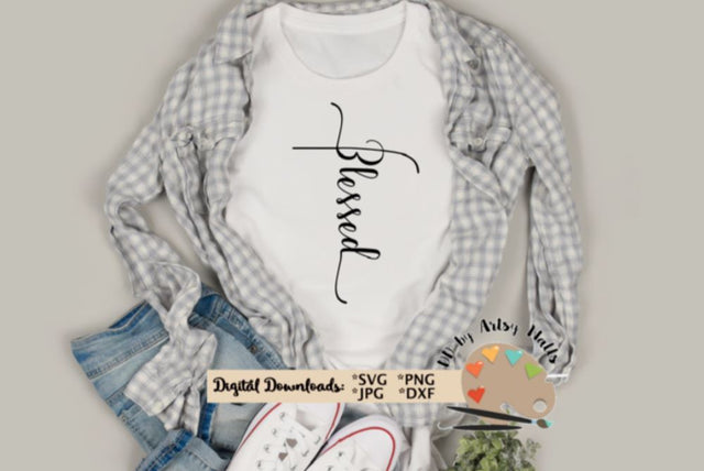 Blessed cross - Christian religious svg SVG The Artsy Spot 