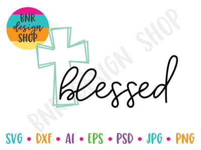 Blessed Cross SVG SVG BNRDesignShop 
