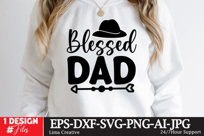 Blessed Dad SVG Cute File, Father's Day T-shiret Design,Father's Day Sublimation SVG Insomnia Std 