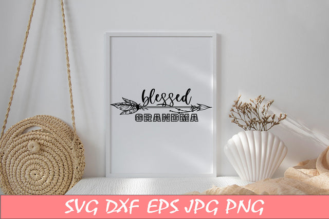Blessed Grandma Aztec SVG File Free For Commercial Use SVG Sintegra 