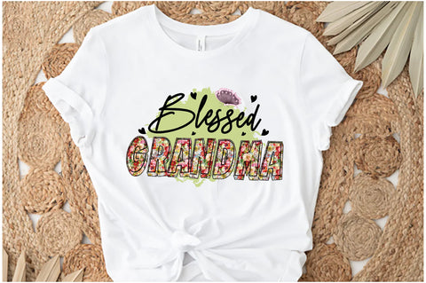 Blessed Grandma, Floral Grandma Sublimation Sublimation Jagonath Roy 