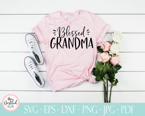 Blessed Grandma svg, Grandma shirt, Great Grandma svg, quote svg, cut files for cricut, silhouette Svg, cricut downloads, Svg, Dxf, Eps, Png SVG MyDesiredSVG 