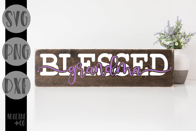 Blessed Grandma, SVG, PNG, DXF SVG Adeline&co 