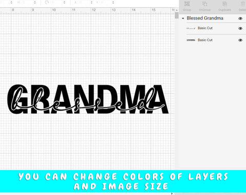 Blessed Grandma SVG SVG HappyDesignStudio 