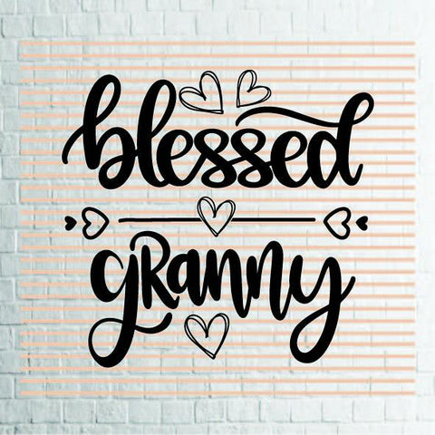 Blessed Granny (1) Svg Png Dxf Eps File SVG Artstoredigital 